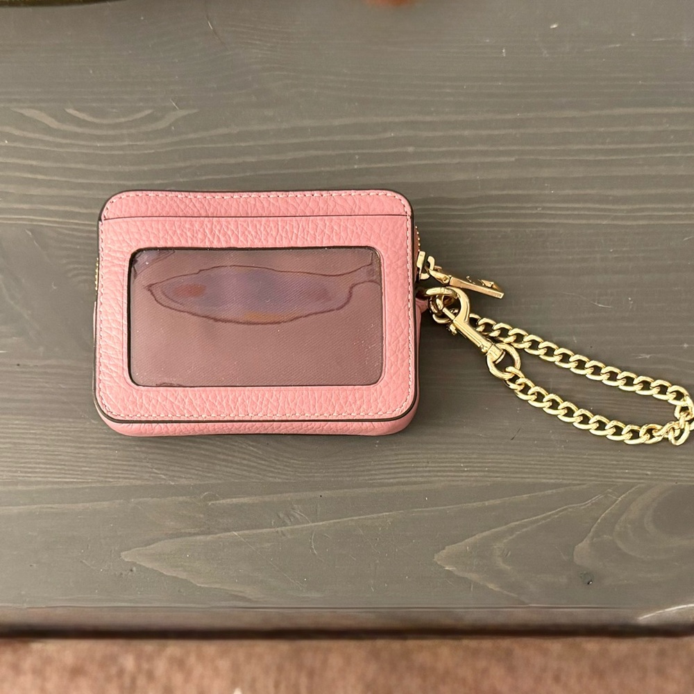 Coach Zip Card Case Pink